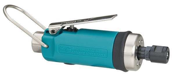 Straight Die Grinder, 1/4 in NPT Female Air Inlet, 1/4 in Collet, Heavy Duty, 30,000 RPM, 0.4 hp, DYNABRADE, Mfr# 52202