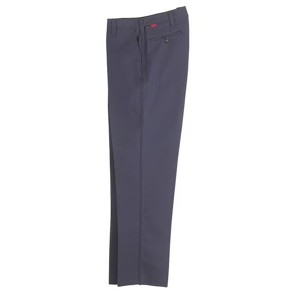 Pants, 46 in., Navy, Zipper and Button, Workrite, Mfr#: FP52MN 46 32