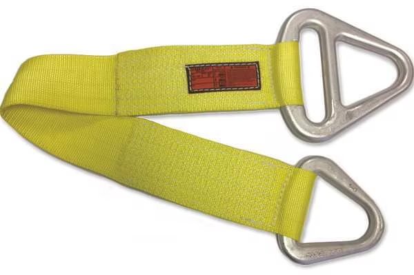 Synthetic Web Sling, Triangle and Choker, 12 ft L, 2 in W, Nylon, Yellow, STREN-FLEX, Mfr# TCA1-902-12