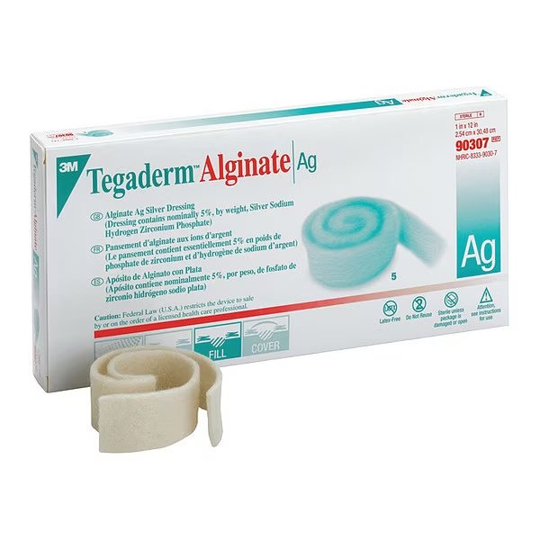 Tgdrm Alginat Ag Silver Rope 90307, PK20, 3M, Mfr#: 90307