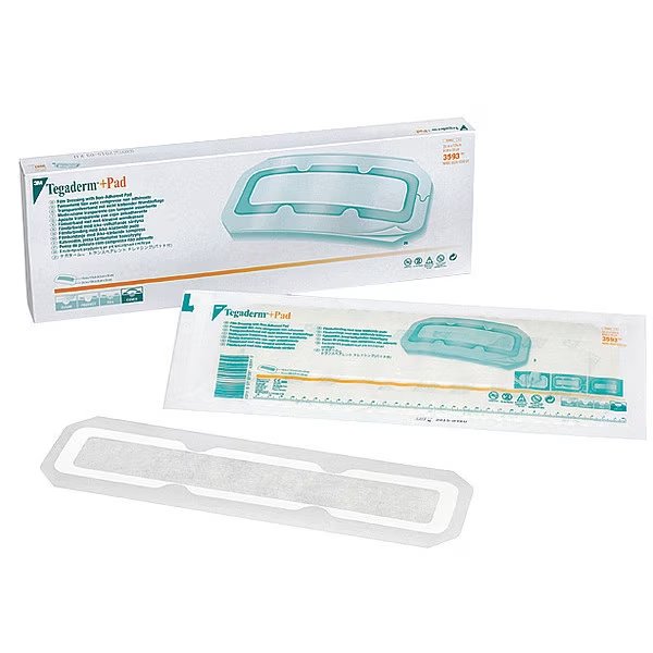 Tgdrm +Pad Film Drssng, Non-Adhere, PK100, Length: 13-3/4