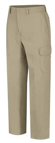 Work Pants, Khaki, Cotton/Polyester, DICKIES, Mfr# WP80KH 38 32