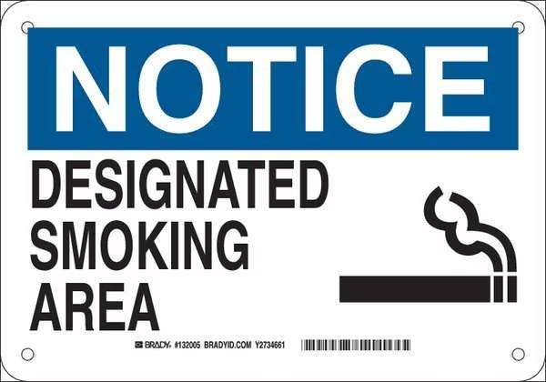 Smoking Area Sign, 7