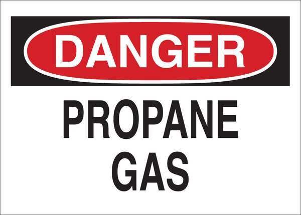 Danger Sign, 7 in H, 10 in W, Plastic, Rectangle, English, 116142, BRADY, Mfr# 116142