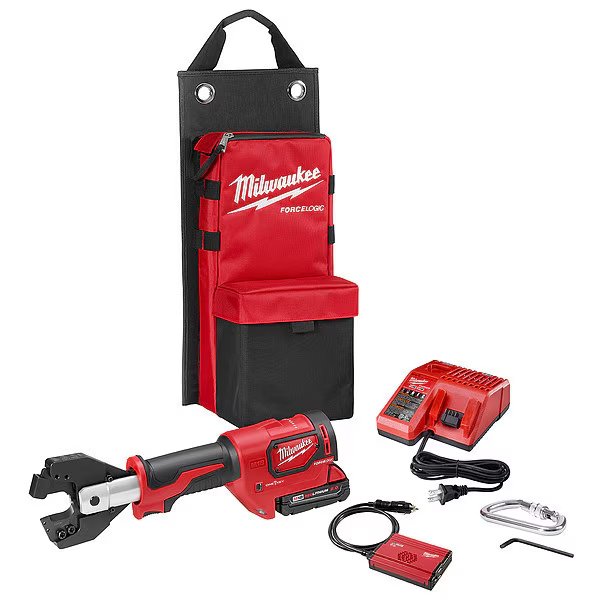 M18 FORCE LOGIC Cable Cutter Kit w/477 ACSR Jaws, Milwaukee Tool, Mfr#: 2672-21S