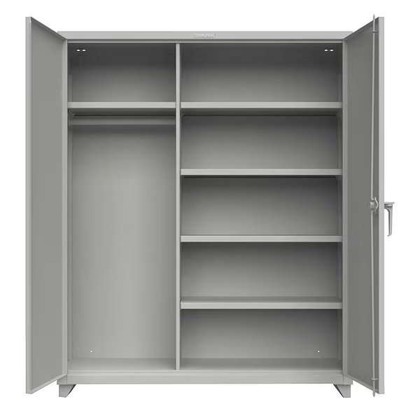 14 ga. Steel Storage Cabinet, Stationary, STRONG HOLD, Mfr# 56-W-244-L