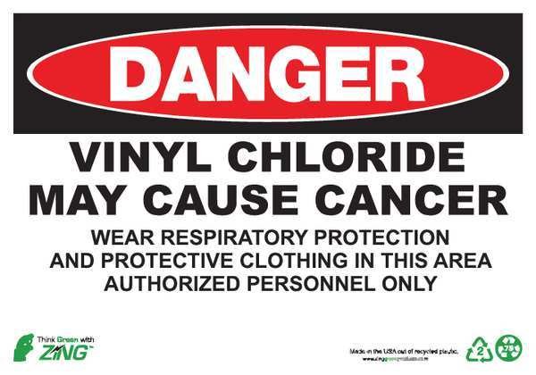 Danger Sign, 10 in H, 14 in W, Rectangle, English, 2673A, ZING, Mfr# 2673A
