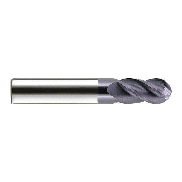Carbide HP End Mill, Ball End, 1/2