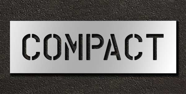 Pavement Stencil, Compact, 6 in, RAE, Mfr# STL-116-70611
