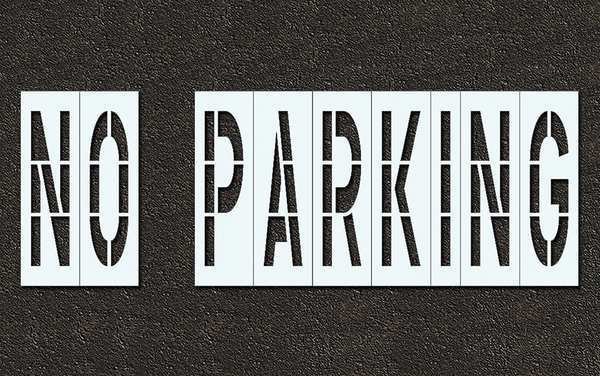 Pavement Stencil, No Parking, 48 in, RAE, Mfr# STL-116-74832