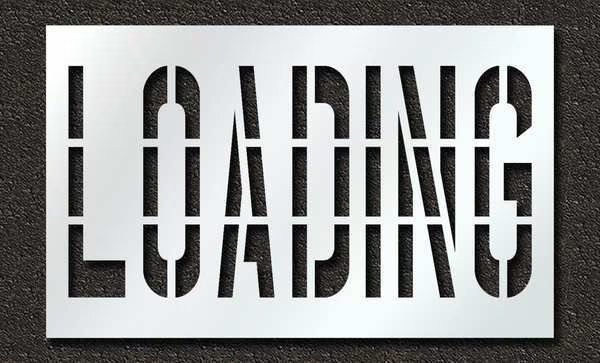 Pavement Stencil, Loading, 36 in, RAE, Mfr# STL-116-73612