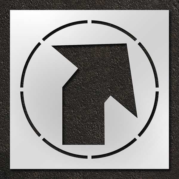 Stencil, Angled Arrow, 42 in, RAE, Mfr# STL-116-14807