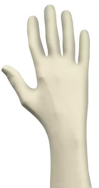 Disposable Hand Protection Gloves, Latex, Powder Free, Natural, L, 100 PK, SHOWA, Mfr# 5005PFL