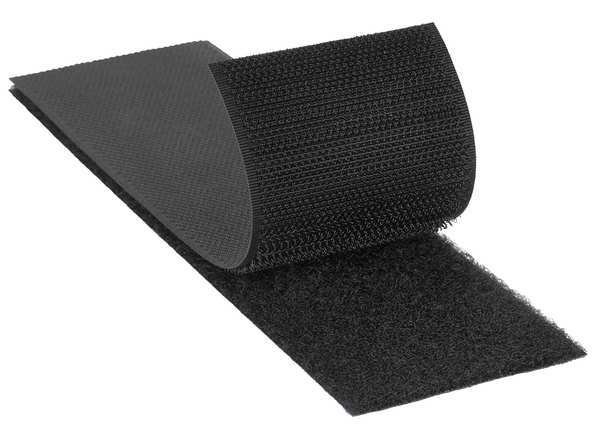 Reclosable Fastener, No Adhesive, 150 ft, 5/8 in Wd, Black, 18 PK, 3M, Mfr# SJ3401