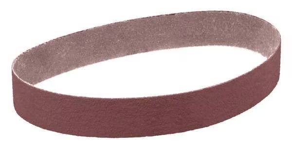 Sanding Belt, Coated, 2 in W, 48 in L, 240 Grit, Very Fine, Aluminum Oxide, 341D, Brown, 3M, Mfr# 7010361730