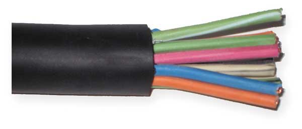 16 AWG 10 Conductor Portable Cord 600V 50 ft. BK, CAROL, Mfr# 09610