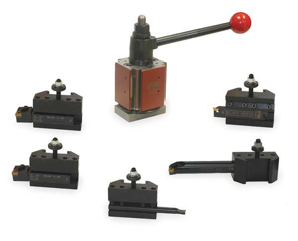 Tool Post & Holder Set, 6 PC, QITP60N, Dorian, Mfr#: QITP60N-BSII