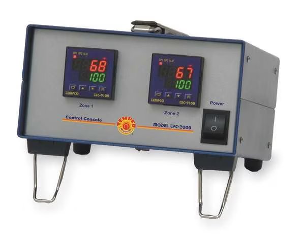 Temp Controller, J, 2 Zone, 120V, TEMPCO, Mfr# TPC20009