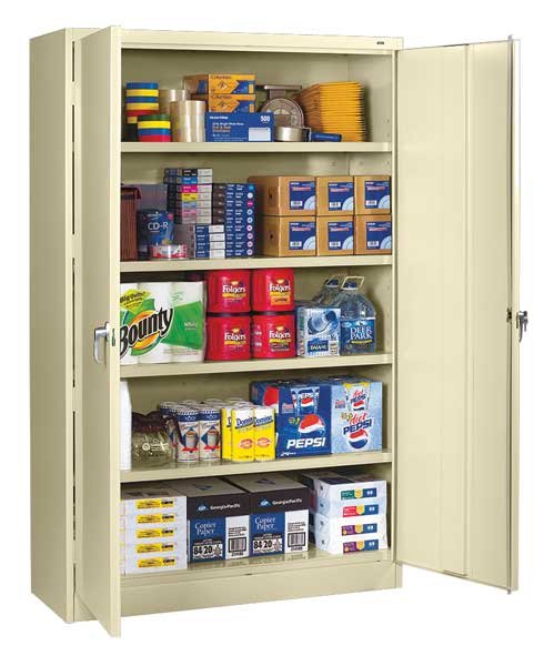 20 ga. Steel Storage Cabinet, 48 in W, 78 in H, Tennsco, Mfr#: J1878APY