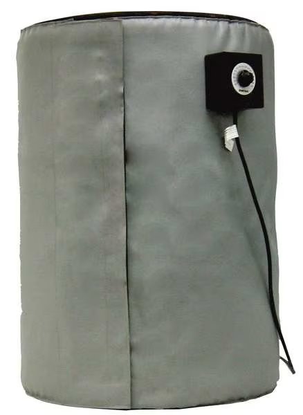 Drum Heater, Single-Zone - For Metal Drums, 55 Gallon, 240V, 1600W, Briskheat, Mfr#: FGDHC55240D