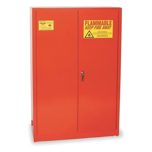 Paints and Inks Cabinet, 60 gal., Red, EAGLE MFG, Mfr# PI45X