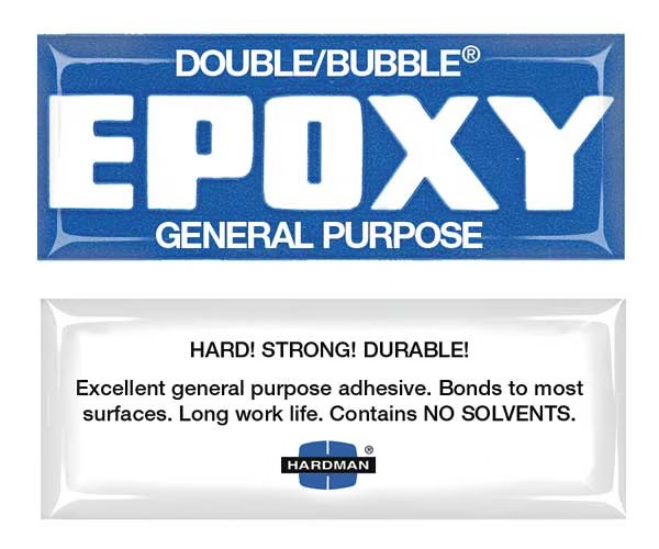Epoxy Adhesive, Double/Bubble General Purpose Series, Clear, Dual-Cartridge, 10 PK, 1:01 Mix Ratio, Hardman, Mfr#: 4005-BG10