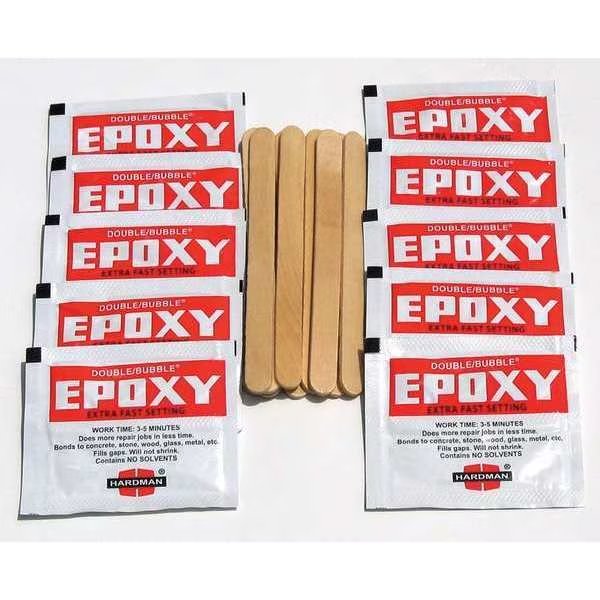 Construction Adhesive, Double/Bubble Extra Fast Setting Series, Amber, Packet, 10 PK, Hardman, Mfr#: 4001-BG10