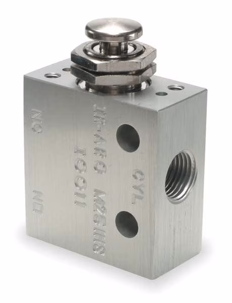 Manual Air Control Valve, 3-Way, 1/8in NPT, ARO, Mfr# M251HS