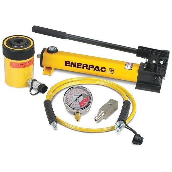 SCH302H, 30 Ton, 2.5 in Stroke, Hollow Hydraulic Cylinder and Hand Pump Set, Enerpac, Mfr#: SCH302H