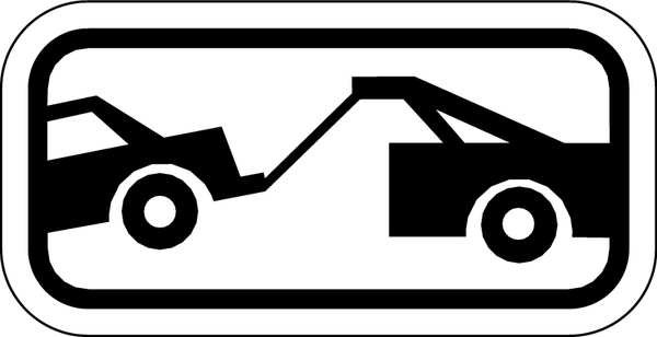 Tow Zone No Parking Sign, 12
