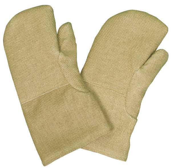 Heat Resistant Gloves, Tan, Double Palm, PR, ZETEX PLUS, Mfr# 2100040