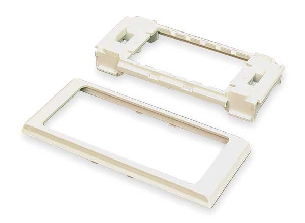 Twin Cover Device Bracket, White, Legrand, Mfr#: 40N2F31WH