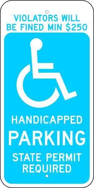 Handicap Parking Sign, 24