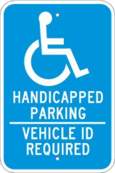 Handicap Parking Sign, 18