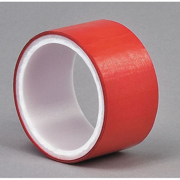 Metalized Film Tape, Red, 1 In. x 5 Yd., 3M, Mfr# 850