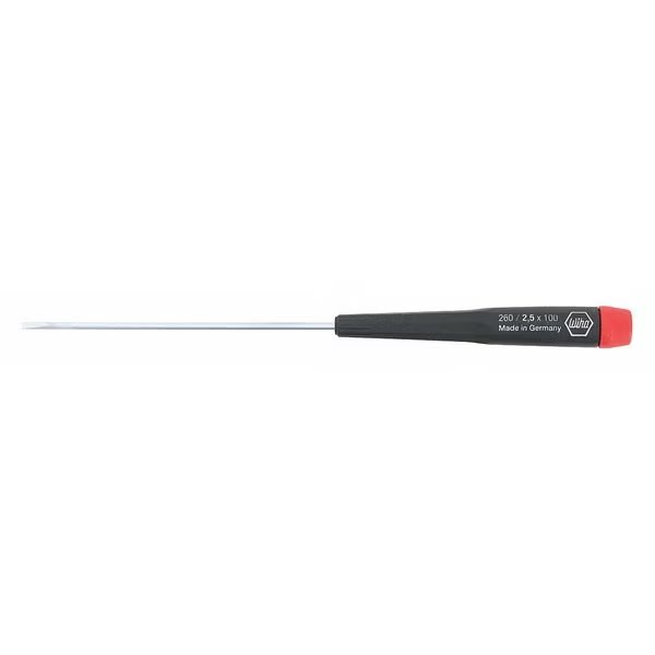 Precision Slotted Screwdriver 3/32 in Round, WIHA, Mfr# 26027