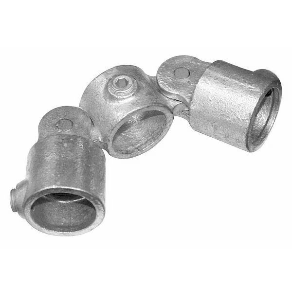 Structural Pipe Fitting, Double Swivel Socket, Cast Iron, 1.25 in Pipe Size, EnjoyTool Select, Mfr#: 30LX52