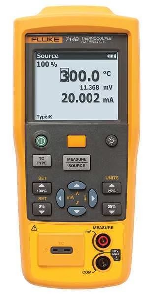 Temp Calibrator, to2498 Degrees F, NIST, Fluke, Mfr#: FLUKE-714B