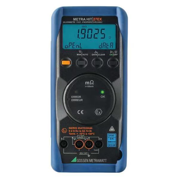 Milli Ohm Meter, 30 milliohm to 30 ohm, Gossen Metrawatt, Mfr#: M227F
