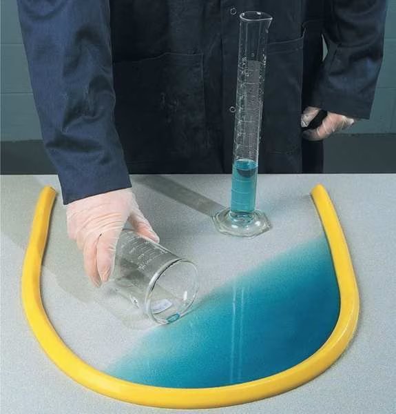SpillBlocker Tabletop Dike, Yellow, 1 In, Pig, Mfr#: PLR229