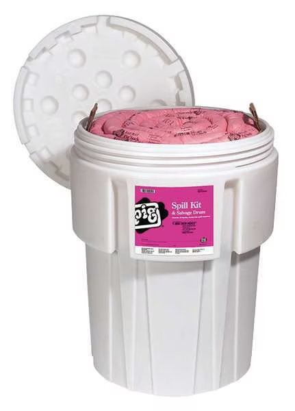 Spill Kit, Chem/Hazmat, White, PIG, Mfr# KIT302