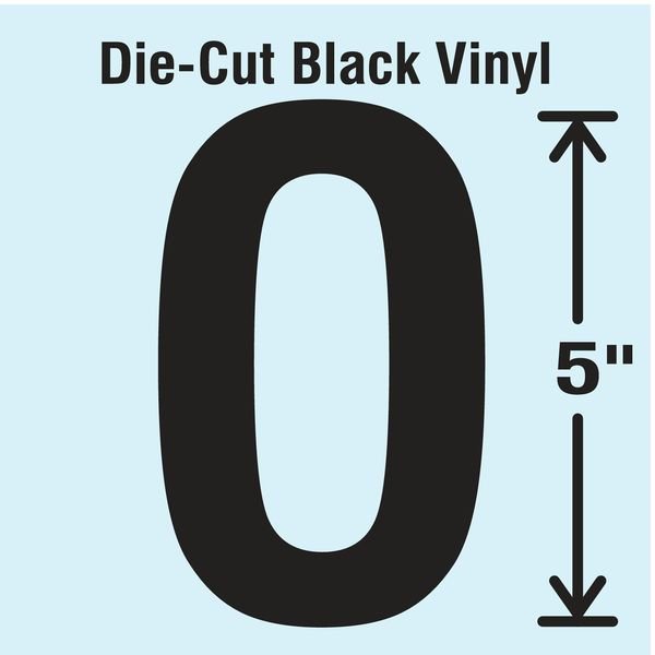 Die Cut Letter Label, O, 10 Cards, PK10, STRANCO, Mfr# DBV-5-O-10