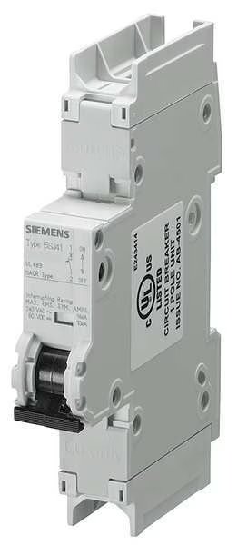 Miniature Circuit Breaker, 5SJ4 Series, 45A, 1 Pole, 240V AC, 10kA, C Curve, Siemens, Mfr#: 5SJ41457HG41