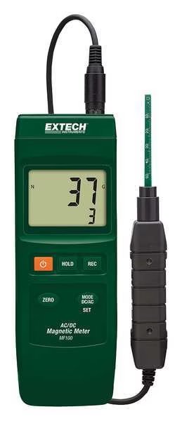 AC/DC Magnetic Meter, 50/60 Hz, LCD, Extech, Mfr#: MF100