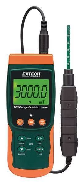AC/DC Magnetic Meter/Data Logger, LCD, Extech, Mfr#: SDL900