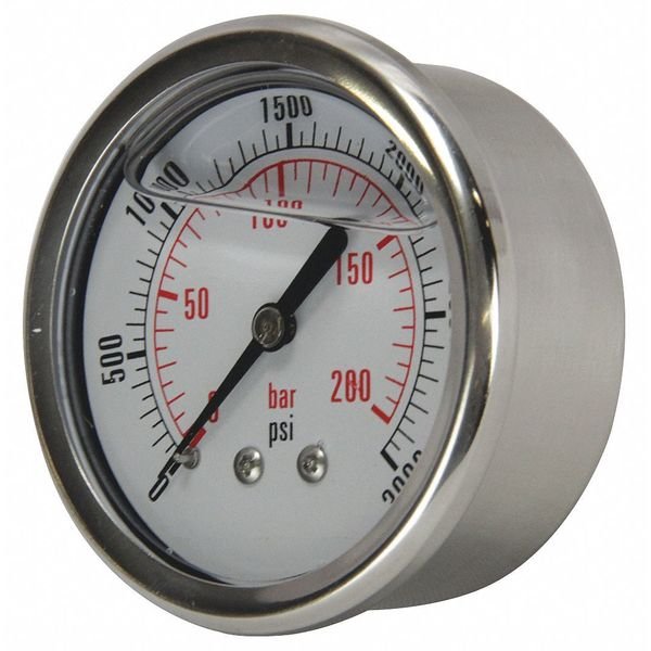 Gauge, Glycerine Filled, 0-3000 psi, DYNAMIC, Mfr# 221554