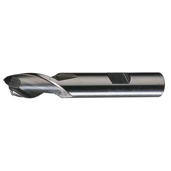 2-Flute HSS Square Single End Mill Cleveland HG-2 Bright 19/64