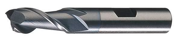 2-Flute HSS High Helix Sqaure Single End MIll Cleveland HGA-2-TC TiCN 1x1x4x6-1/2, Cleveland, Mfr#: C33519