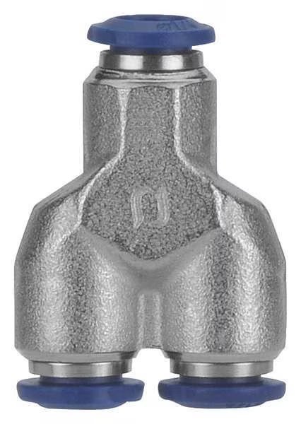 Union Y, Brass, Push-Fit, 3/8in., PK5, AIGNEP USA, Mfr# 88310-06