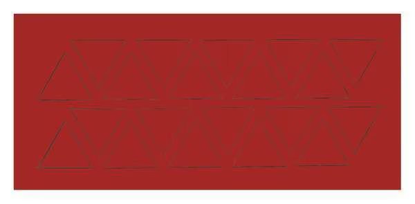 Magnetic Triangles, 3/4 In. W, Red, PK20, Magna Visual, Mfr#: FI-323